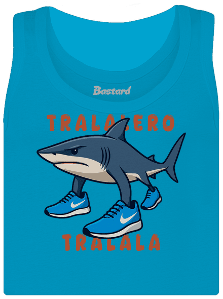 Tralalero Tralala – Italian Brainrot dámské tílko klasické Blue Atol