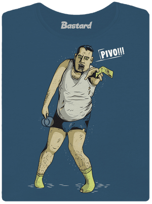 Beer zombie dámské tričko premium Petrol Blue