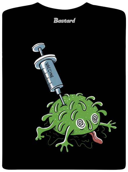 Zapíchlý covid pánské tričko Black