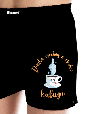 Všechno kafuju pánské trenky Black