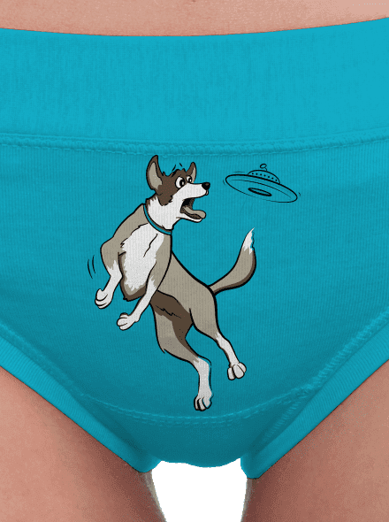 Létající talíř dámské kalhotky Turquoise