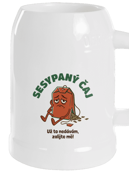 Sesypaný čaj půllitr White