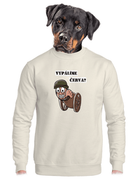 unisex mikina bez kapuce