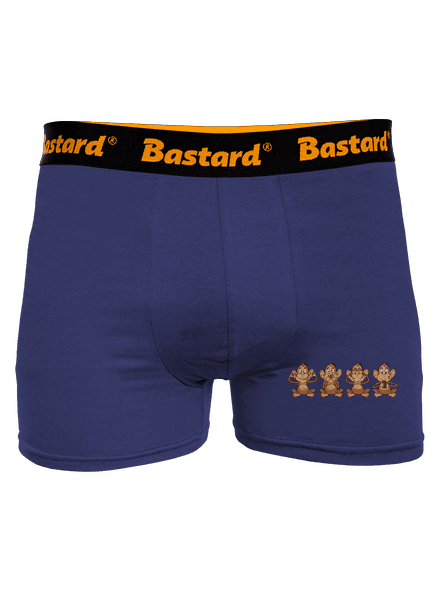 Opička s mobilem boxerky Blue Navy