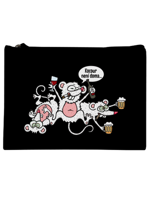 Kocour není doma taštička Black