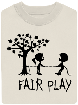 Fair play unisex mikina bez kapuce Off White