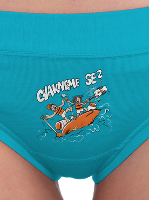 Cvakneme se dámské kalhotky Turquoise