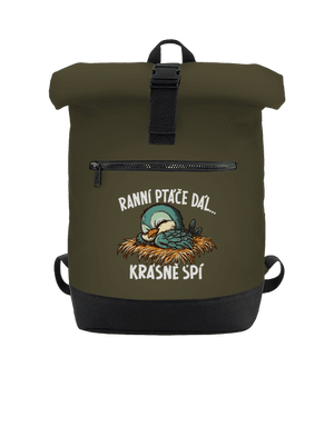 Ranní ptáče spí batoh Military Green