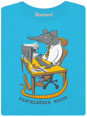 Kancelářská krysa dámské tričko Blue Atol