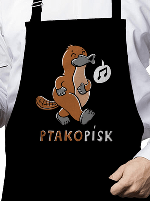 Ptakopísk zástěra Black