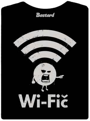 Wifič dámské tričko s lemem Black