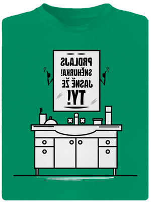 Zrcadlo, zrcadlo... dětské sportovní tričko Kelly Green Mal