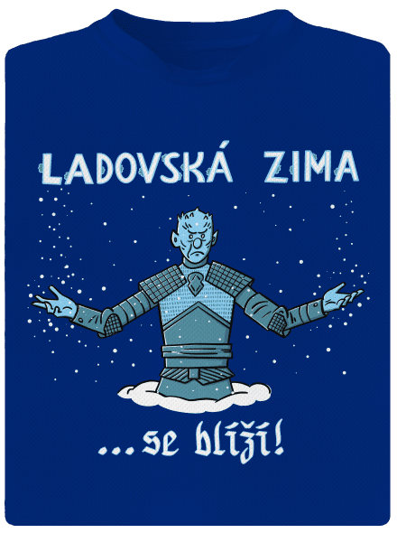 Ladovská zima se blíží pánské sportovní tričko Royal Blue Mal