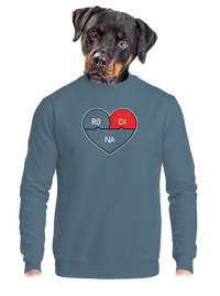 unisex mikina bez kapuce