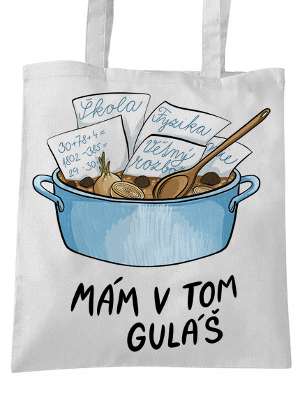 Mám v tom guláš taška White