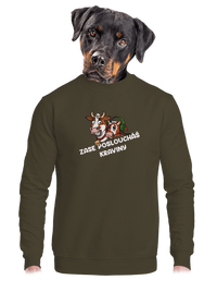 unisex mikina bez kapuce