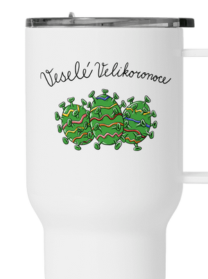Veselé Velikoronoce termohrnek White