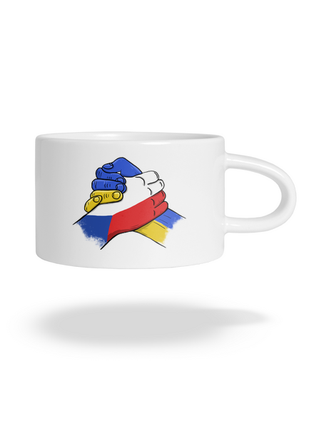 Ukrajina - Podpora hrnek makronka White