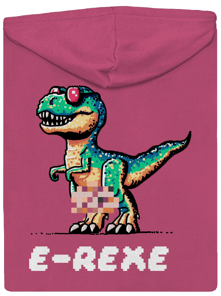 E-Rexe dámská mikina na zip Magenta