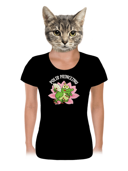 Polib princeznu a prince dámské tričko Black