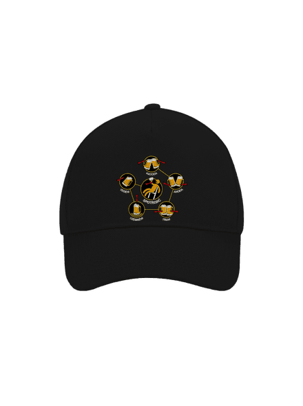 Pivní obvody kšiltovka baseballka Black