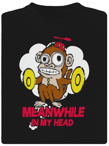 Monkey in my head dětské sportovní tričko Black