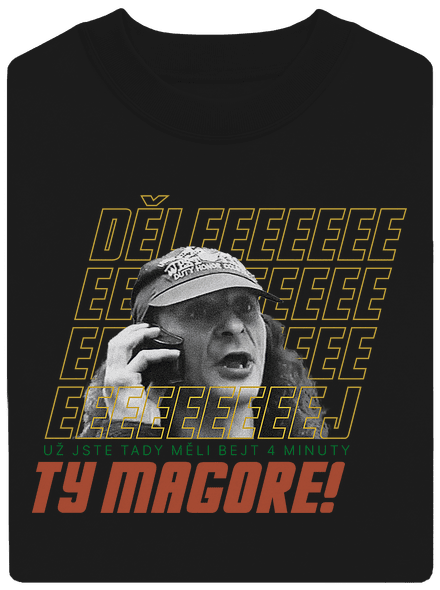 B18: Jiří Kára unisex mikina bez kapuce Black