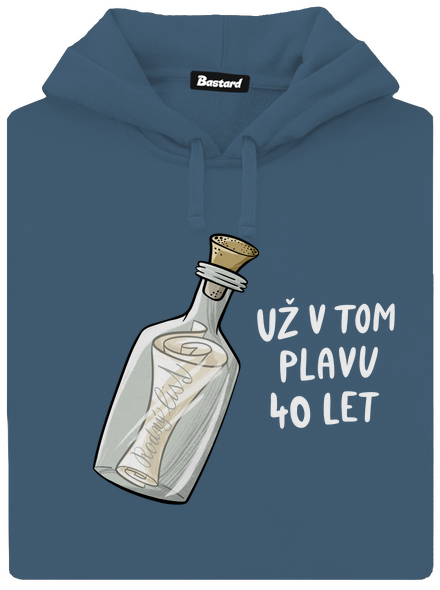 Už v tom plavu dámská mikina klokanka Denim
