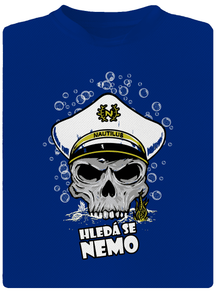 Kapitán Nemo pánské sportovní tričko Royal Blue Mal