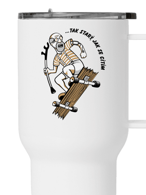 Starý, jak se cítím termohrnek White