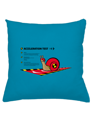 Snail test polštář Blue Turquoise