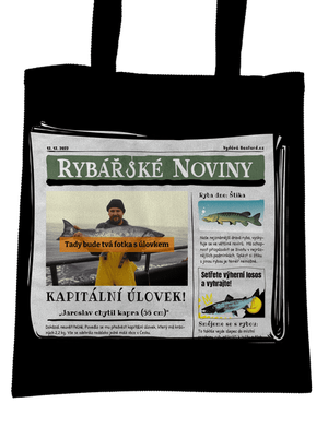 Rybářské noviny taška Black