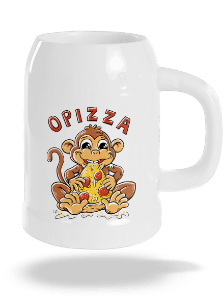 Opizza půllitr White