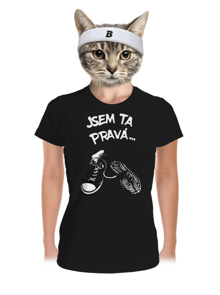 Hledám tu pravou dámské sportovní tričko Black