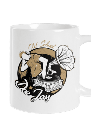 Old School DJ klasický hrnek White