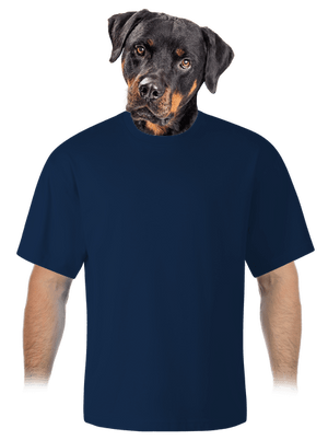 Bez potisku unisex tričko oversized Midnight Blue