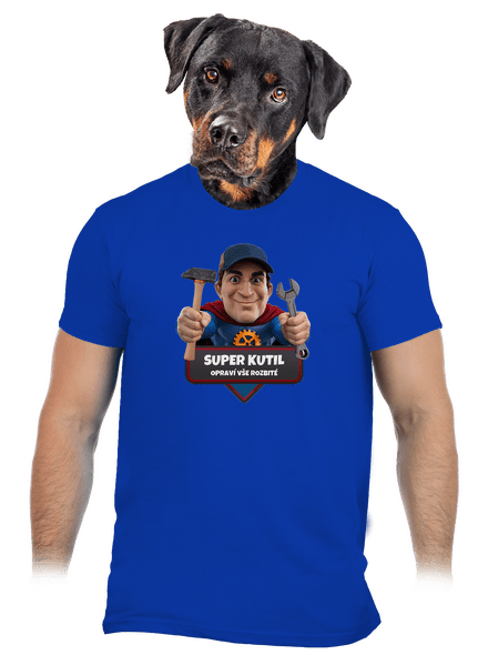 Super táta pánské tričko Royal Blue