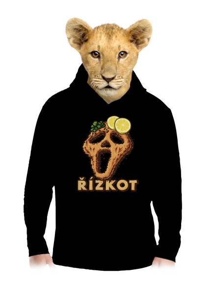Řízkot dětská mikina klokanka Black