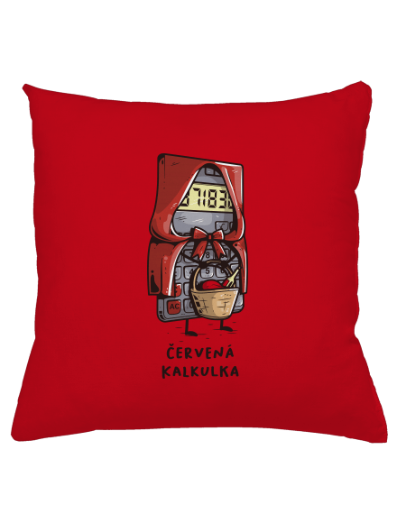 Červená kalkulka polštář Red