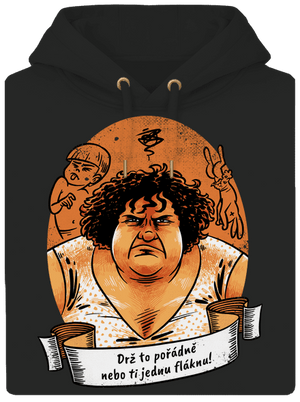 B14: Slunce seno jahody unisex mikina premium Dark Black