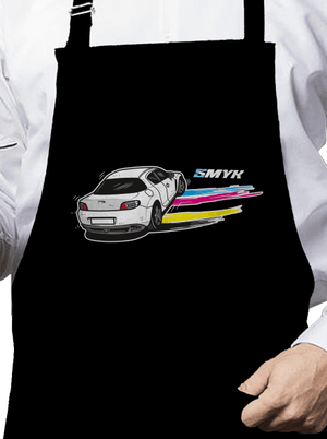 CMYK ve smyku zástěra Black