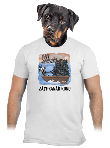 Záchranář roku pánské tričko White