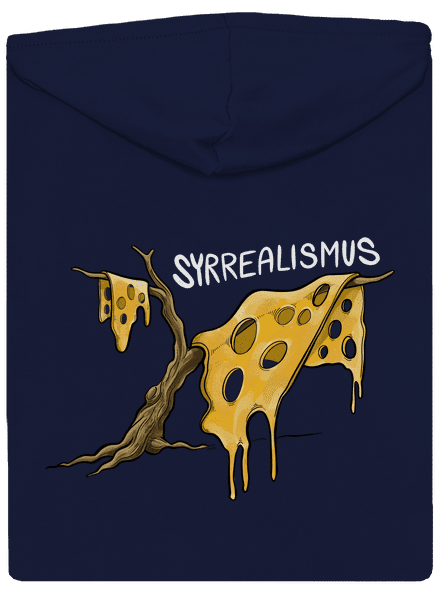 Syrrealismus pánská mikina na zip Navy