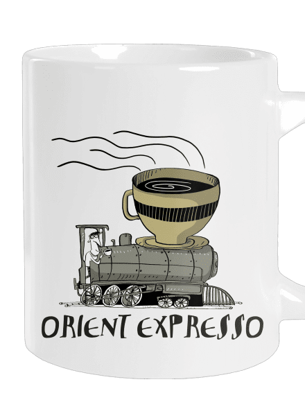 Orient expresso velký hrnek White