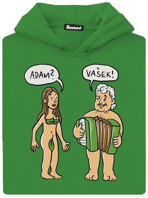 Eva a Vašek dětská mikina klokanka Kelly Green AWD