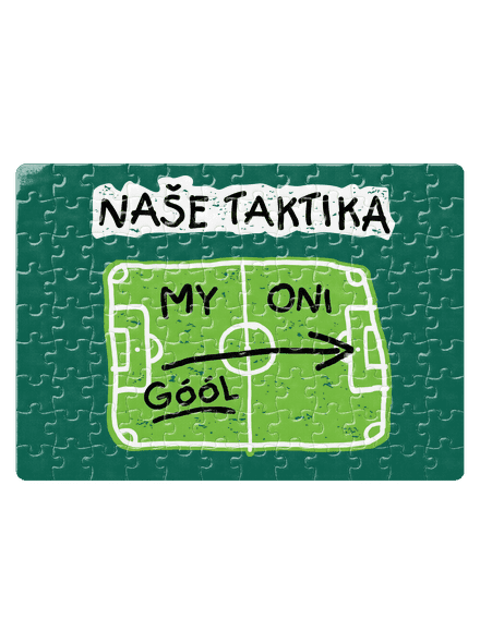Naše fotbalová taktika puzzle White