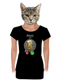 dámské tričko s lemem