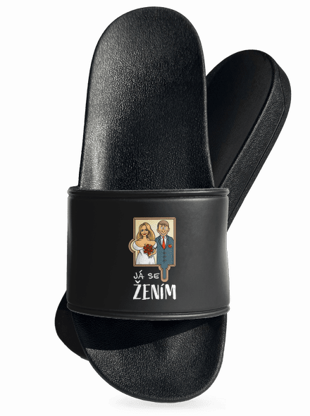 Já se žením/vdávám pantofle Black