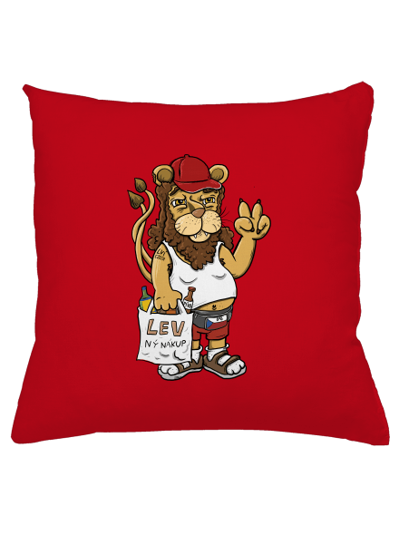 Lvíček polštář Red