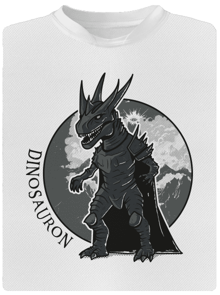 Dinosauron dětské sportovní tričko White